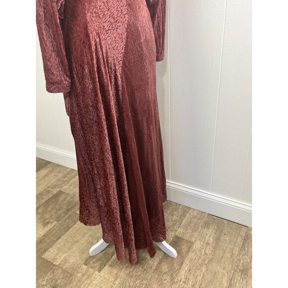 TANYA TAYLOR LAUREEN DRESS SIZE 2  ROSEWOOD MAXI NWT - Picture 7 of 16